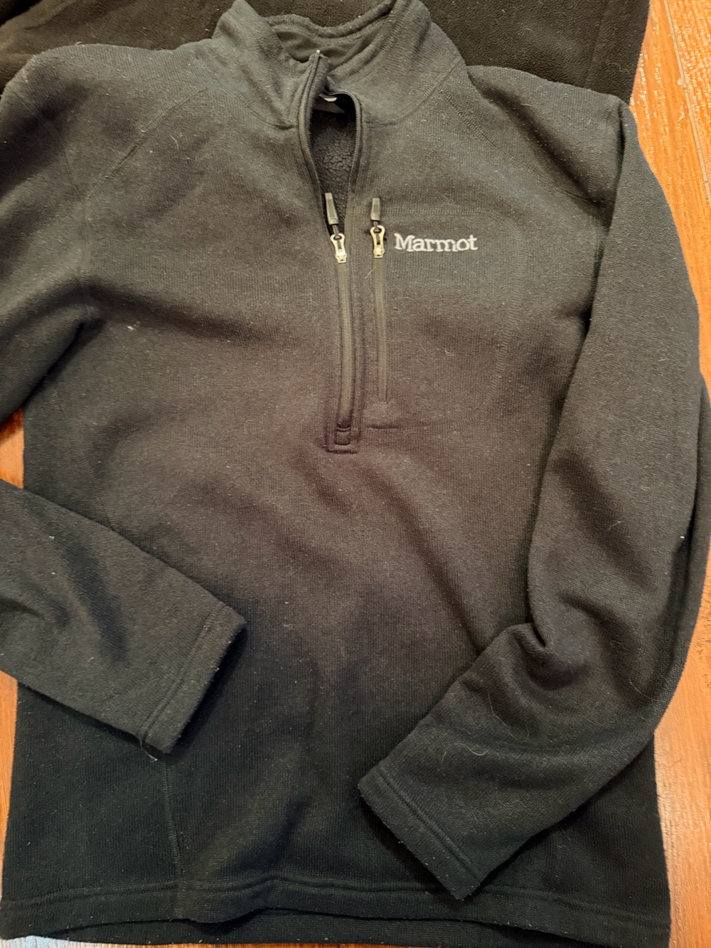 Marmot Men's Black Quarter-Zip Fleece Pullover